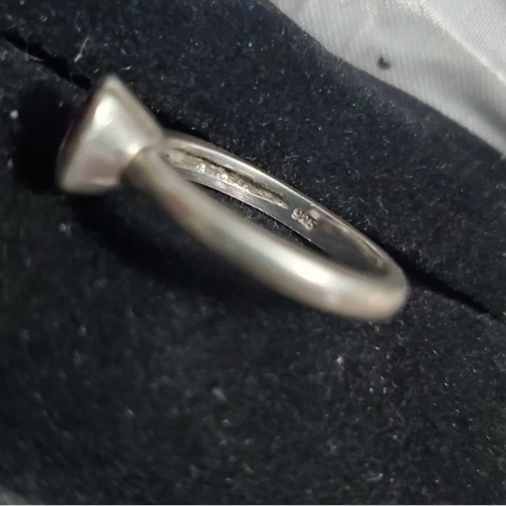 Sterling Silver Ruby Ring 4.5 - Picture 4 of 5